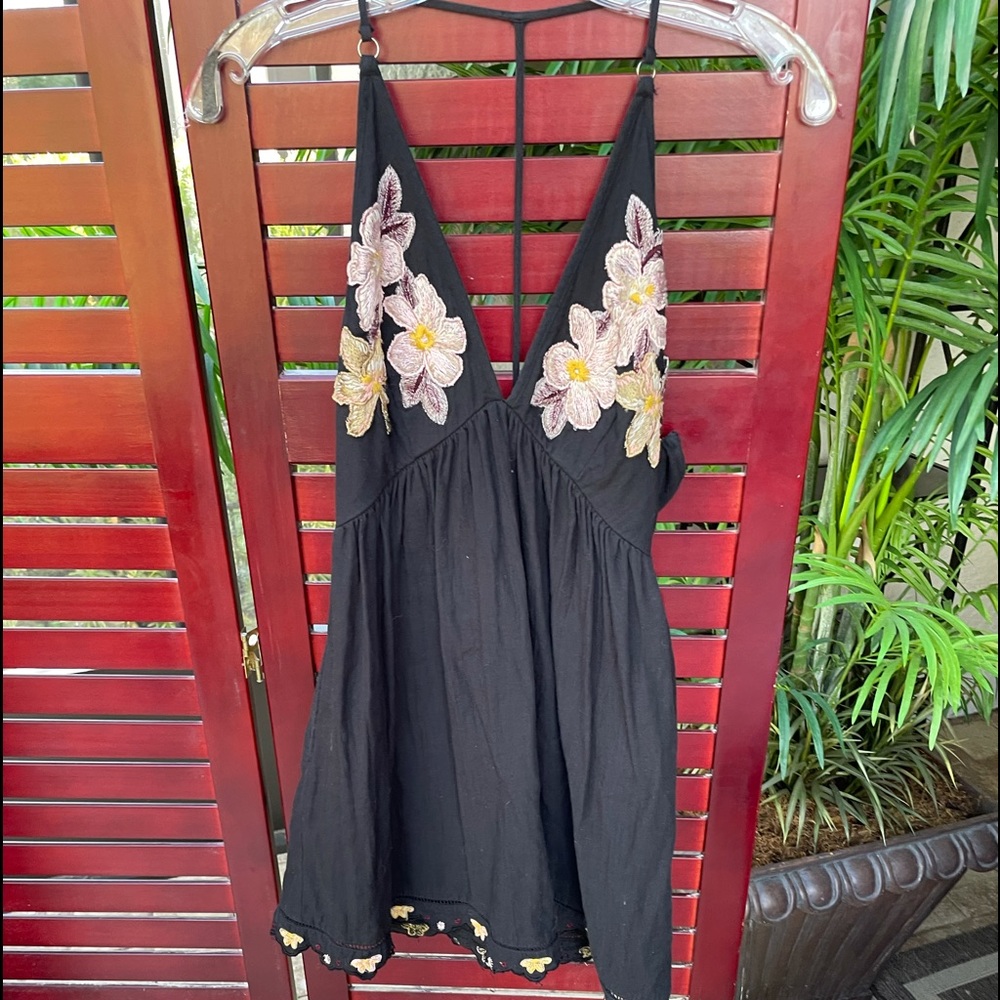 Free People Romper Black XS